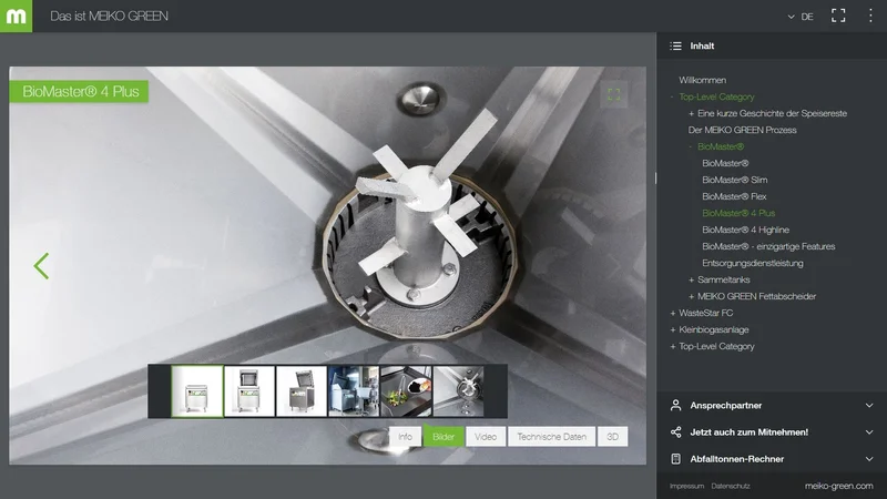 Digitale Vertriebsbroschüre für MEIKO